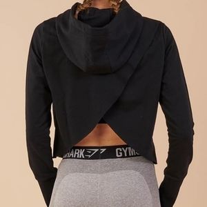 COPY - Black Gymshark Logo hoodie XS
